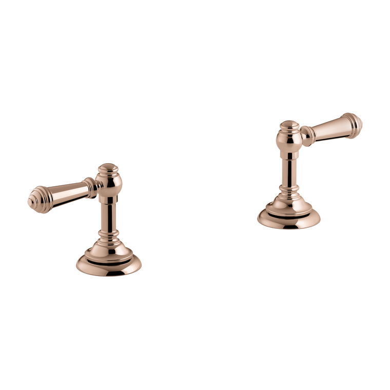 KOHLER ARTIFACTS WIDESPREAD HANDLES - LEVER  98068T-4-RGD ROSE GOLD