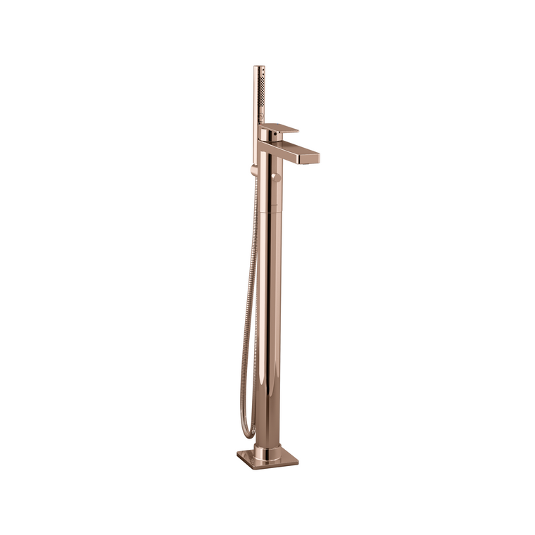 KOHLER PARALLEL FREESTANDING BATH FILLER 23492T-4-RGD ROSE GOLD