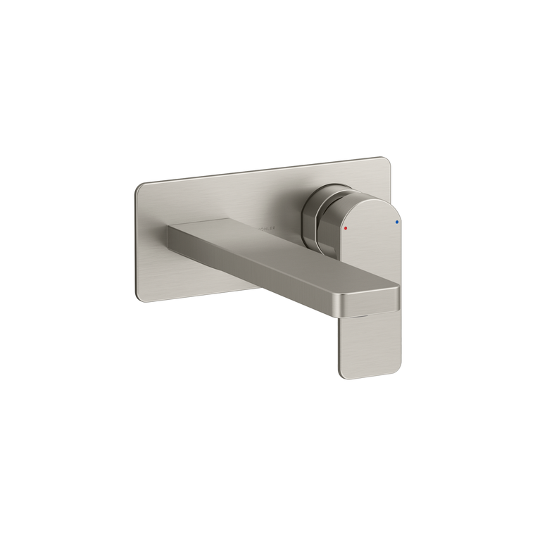 KOHLER PARALLEL SINGLE HDL WALL MOUNT LAVATORY FAUCET W/O VALVE 22567T-B4-BN BRUSHED NICKEL