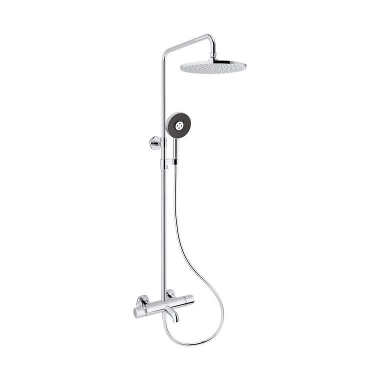 KOHLER OCCASION 3 WAY TH SHOWER COLUMN EX27033T-9-CP POLISHED CHROME