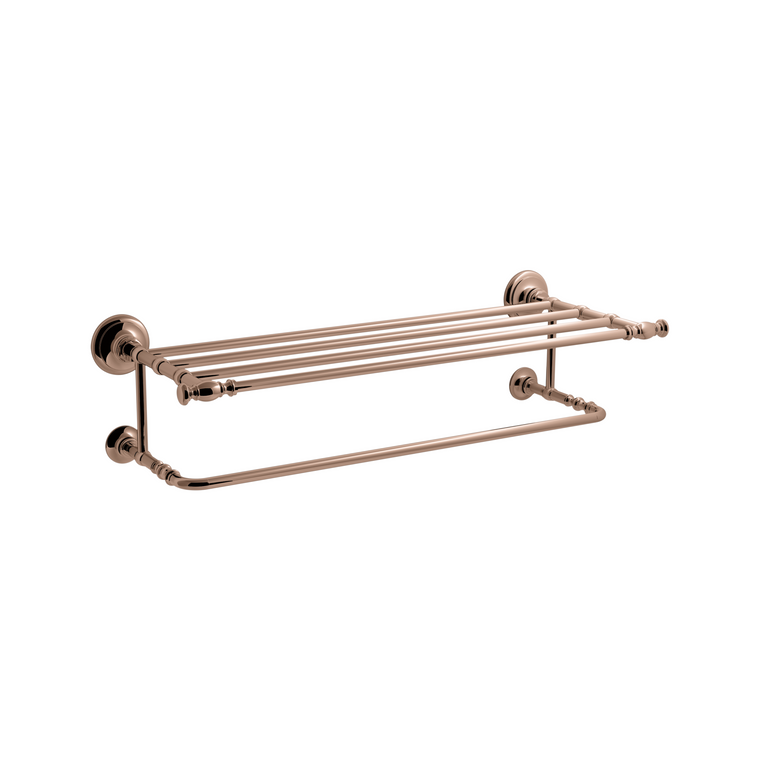 KOHLER ARTIFACTS 24" HOTELIER (DOUBLE TOWEL SHELF) 72575T-RGD ROSE GOLD