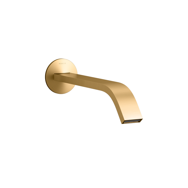 KOHLER COMPONENTS WALL MOUNTED LAVATORY SPOUT-RIBBON 23888T-2MB BRUSHED MODERNE BRASS