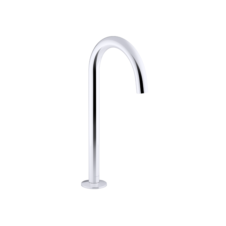 KOHLER COMPONENTS TALL LAVATORY SPOUT (W/O HANDLES) WITH CLICK DRAIN - TUBE 77965T-CP POLISHED CHROME