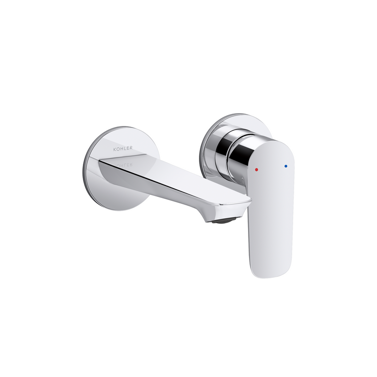 KOHLER ALEO S WALL-MOUNT LAVATORY FAUCET (SHORT SPOUT) 25105T-B4-CP POLISHED CHROME