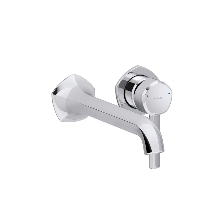 KOHLER OCCASION SC WALL MOUNT LAVATORY W/LEVER HANDLES EX27102T-4-CP POLISHED CHROME