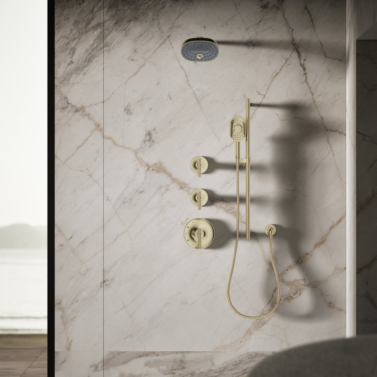 KOHLER STATEMENT MF SHOWERHEAD 26290T-AF FRENCH GOLD - Kohler Indonesia