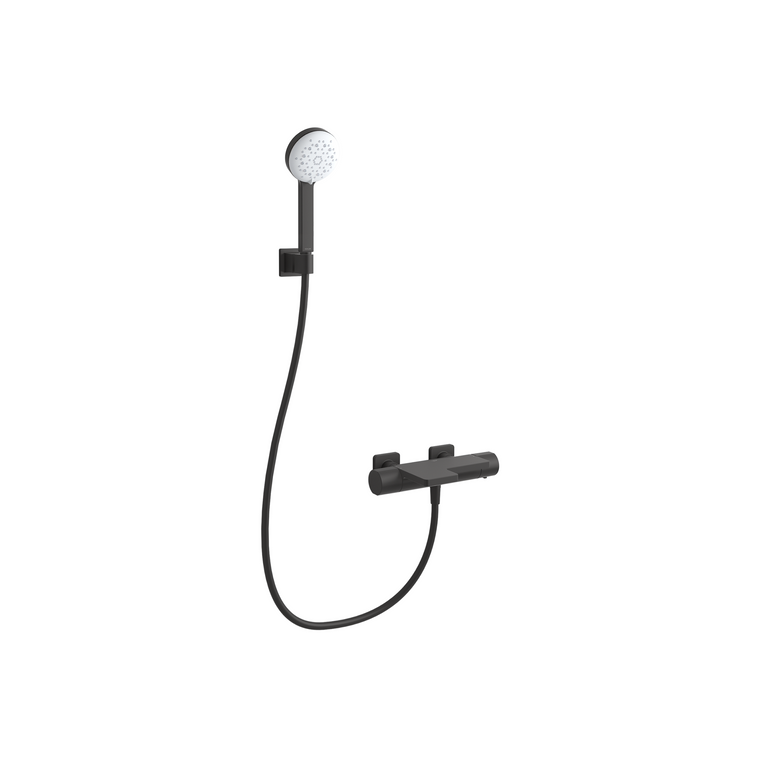 KOHLER PARALLEL EXPOSED WALL MOUNT B/S TH MIXER FAUCET 23523T-9-BL MATTE BLACK