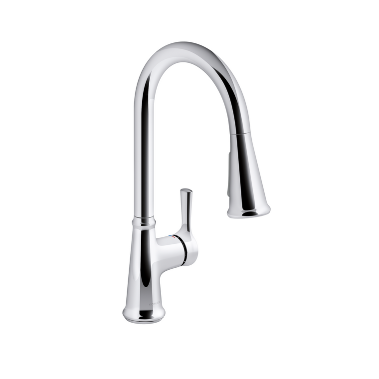 KOHLER TYNE PULL DOWN KITCHEN FAUCET 21415T-4-CP POLISHED CHROME