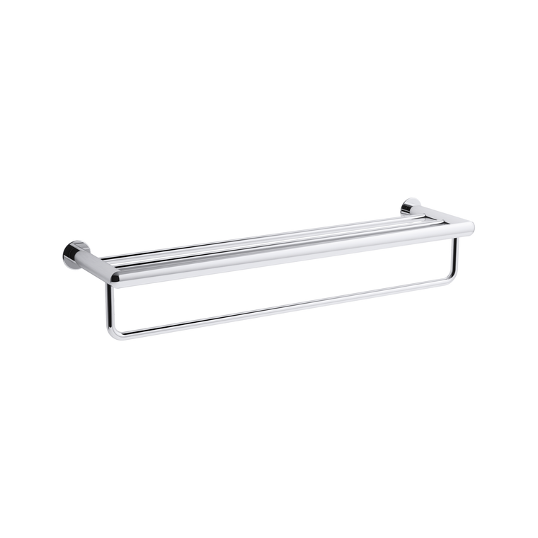 KOHLER KUMIN 24" DOUBLE HOTELIER 97896T-CP POLISHED CHROME