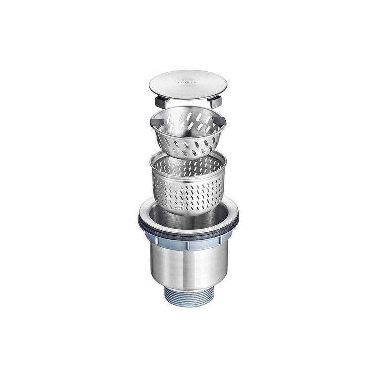 KOHLER EASY CLEAN DOUBLE LAYERS DUOSTRAINER WITH LID (114MM) 77804T-NA