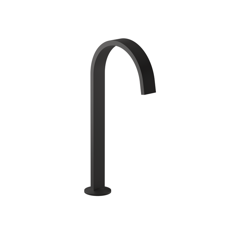 KOHLER COMPONENTS TALL LAVATORY SPOUT (W/O HANDLES) WITH CLICK DRAIN - RIBBON 77966T-BL MATTE BLACK