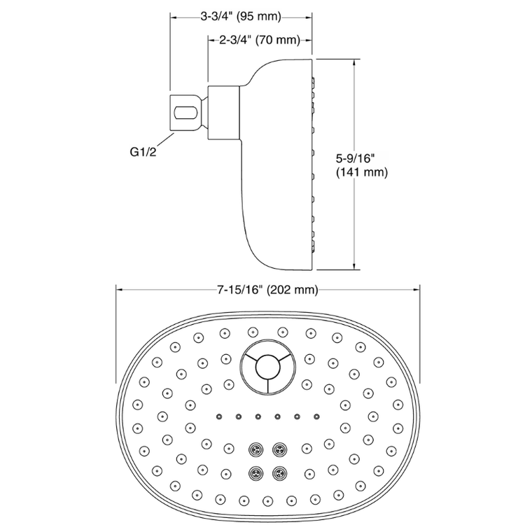 KOHLER STATEMENT MF SHOWERHEAD 26290T-RGD ROSE GOLD - Kohler Indonesia