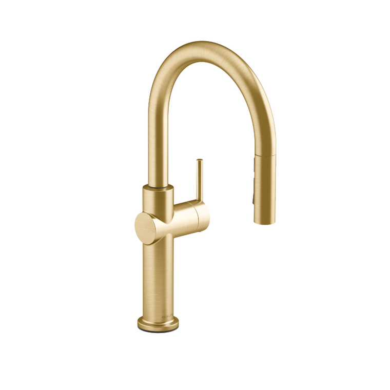 KOHLER CRUE PULL DOWN KITCHEN FAUCET  22972T-4-2MB BRUSHED MODERNE BRASS