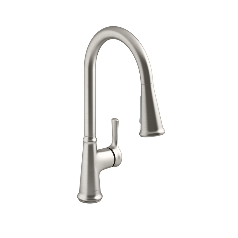 KOHLER TYNE PULL DOWN KITCHEN FAUCET 21415T-4-VS VIBRANT STAINLESS STEEL