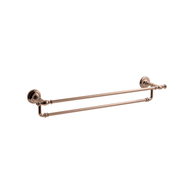 KOHLER ARTIFACTS 24" DOUBLE TOWEL BAR 72570T-RGD ROSE GOLD