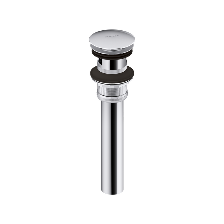 KOHLER CLICK DRAIN W/ STOPPER UNDER ESINGLE CONTROLUTCHEON (PROJECT PACK) 7120T-CP POLISHED CHROME