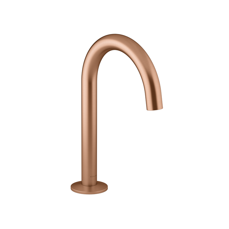 KOHLER COMPONENTS LAV SPOUT (W/O HANDLES) WITH CLICK DRAIN - TUBE 77967T-BRD VIBRANT BRUSHED ROSE GOLD
