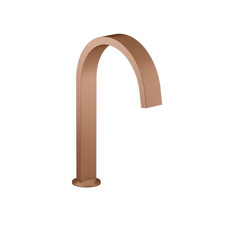 KOHLER COMPONENTS LAV SPOUT (W/O HANDLES) WITH CLICK DRAIN - RIBBON 77968T-BRD VIBRANT BRUSHED ROSE GOLD