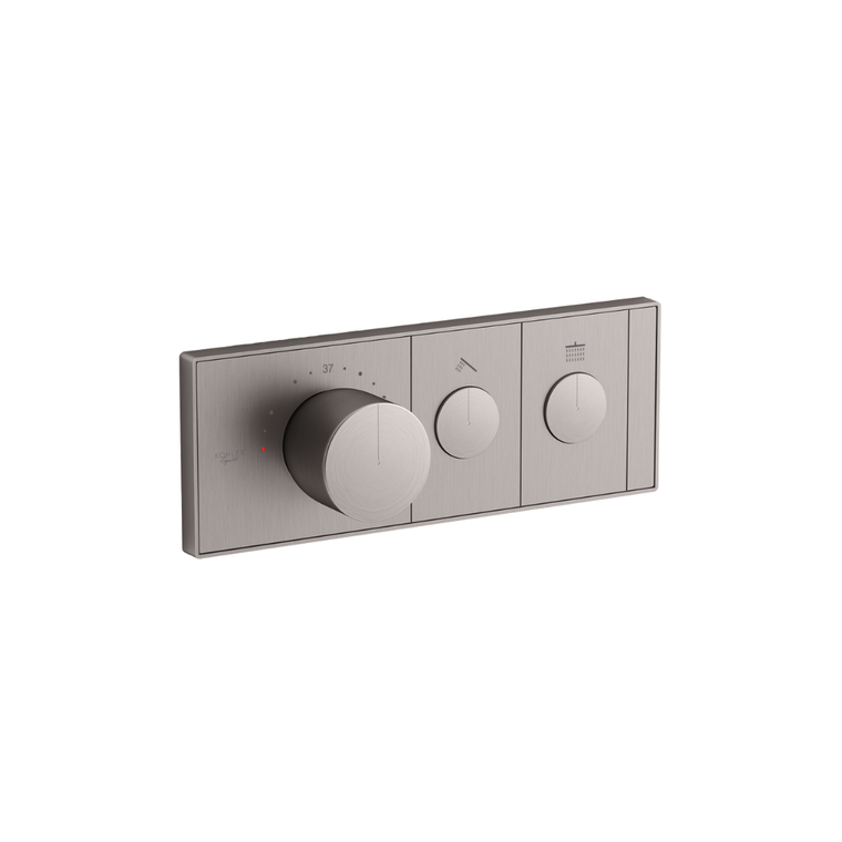 KOHLER ANTHEM RECESSED MECH TH CONTROL 2OT EX26346T-9-BRT BRUSHED TITANIUM