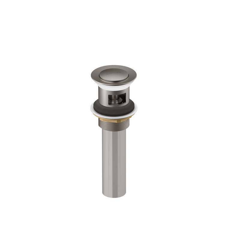 KOHLER CLICK DRAIN W/ BUILT-IN STOPPER 7119T-BRT BRUSHED TITANIUM