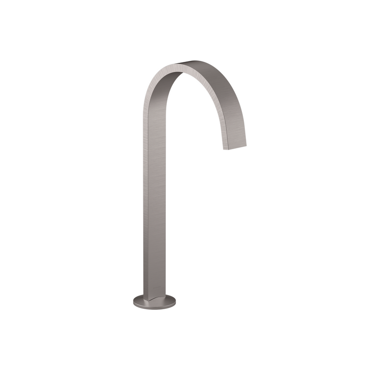 KOHLER COMPONENTS TALL LAV SPOUT (W/O HANDLES) WITH CLICK DRAIN - RIBBON 77966T-BRT BRUSHED TITANIUM