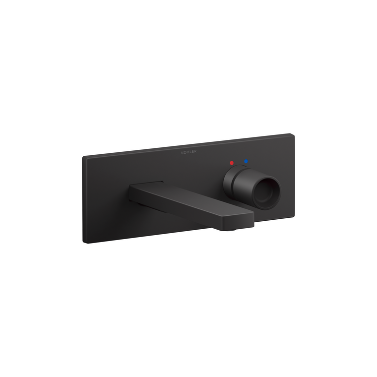 KOHLER COMPOSED WALL-MOUNT LAVATORY FAUCET (1 HANDLE) 73061T-7-BL MATTE BLACK