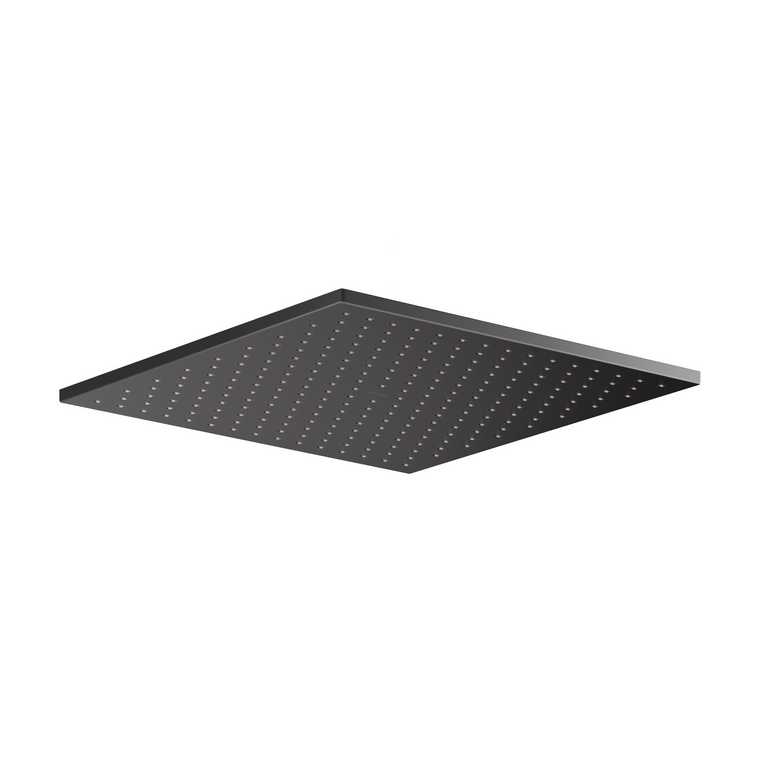 CONTEMPORARY RAINHEAD 12" WITH WATER MIND  SQUARE 33411T-BL MATTE BLACK