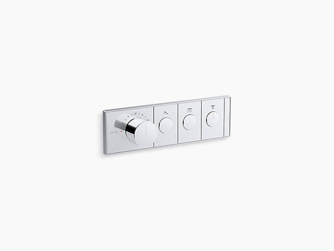 ANTHEM THREE-OUTLET RECESSED MECHANICAL THERMOSTATIC CONTROL EX26347T-9-CPPOLISHED CHROME