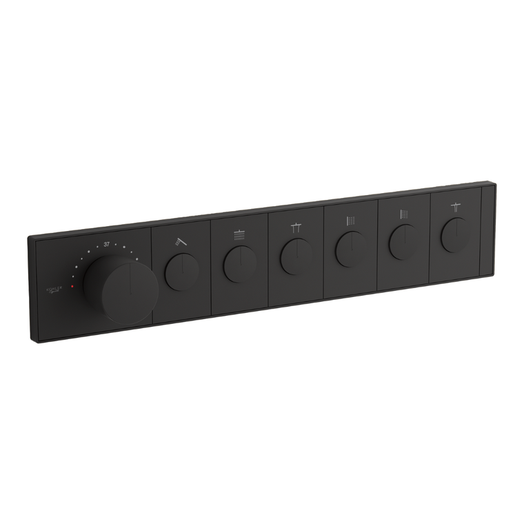 ANTHEM RECESSED MECH TH CONTROL 6OT EX26350T-9-BL MATTE BLACK