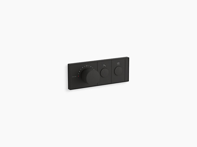 ANTHEM TWO-OUTLET RECESSED MECHANICAL THERMOSTATIC CONTROL EX26346T-9-BL MATTE BLACK