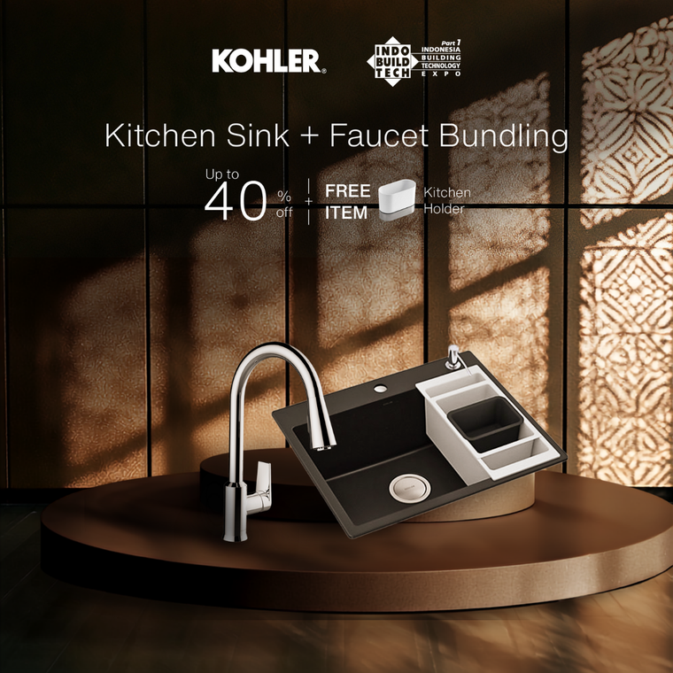 NEOROC LADENA SGL SR/UC/TI SINK,UM1,600 + TAUT® PULL DOWN KITCHEN FAUCET