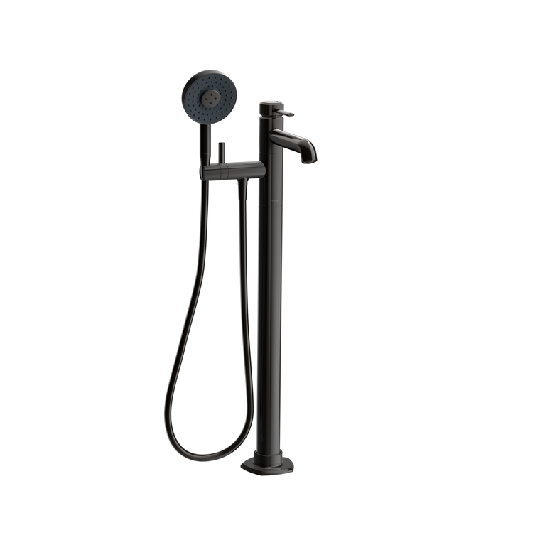 KOHLER OCCASION FREESTANDING BATH FILLER EX27025T-4-PGP POLISHED GRAPHITE