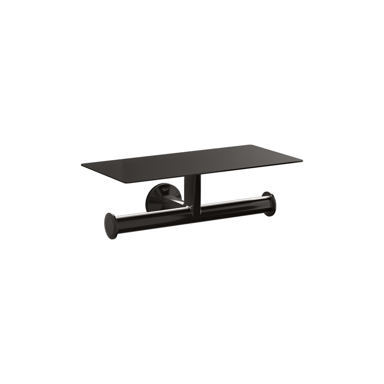 KOHLER COMPONENTS COVERED DOUBLE TP HOLDER 78384T-PGP POLISHED GRAPHITE