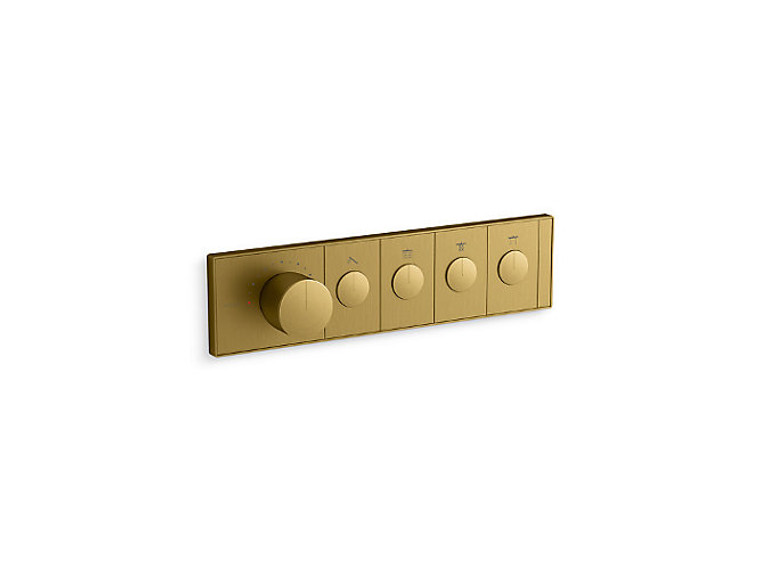 Anthem Four-outlet Recessed Mechanical Thermostatic Control Panel