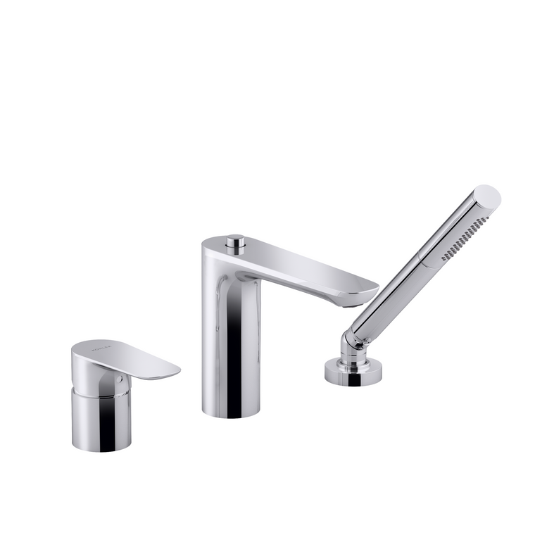 KOHLER Aleo 3 Holes Deck-Mount Bath Shower Faucet 72292T-4-CP Polished Chrome