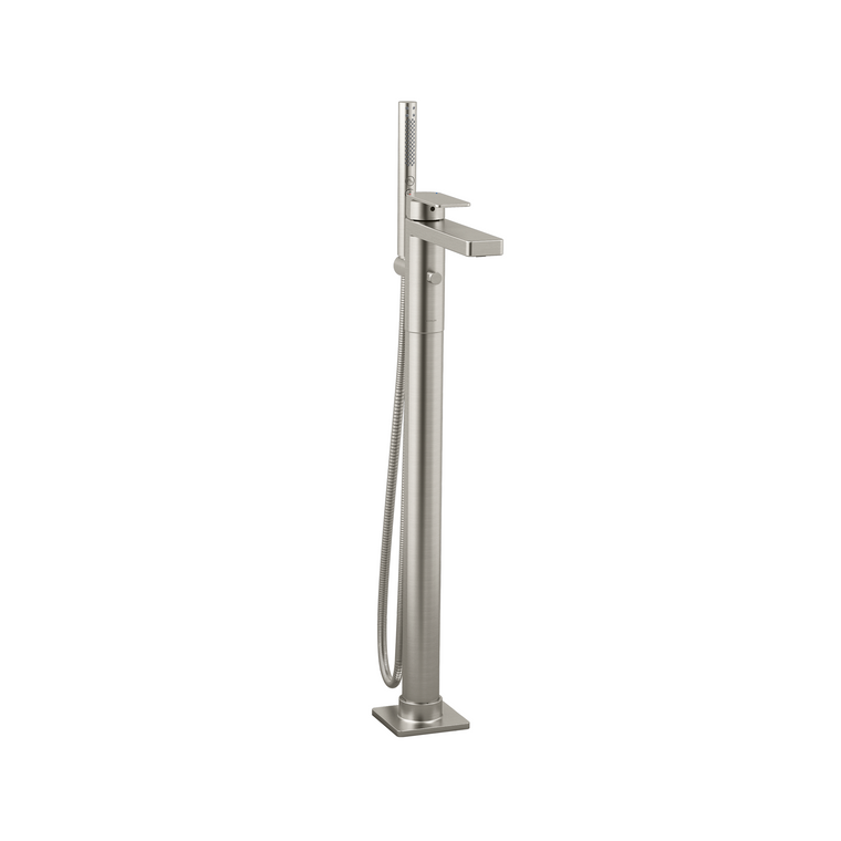 KOHLER PARALLEL FREESTANDING BATH FILLER 23492T-4-BN BRUSHED NICKEL
