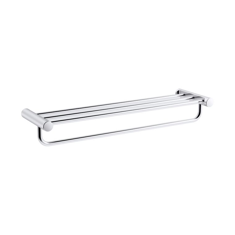 KOHLER JULY 24" DOUBLE TOWEL SHELF 45400T-CP POLISHED CHROME