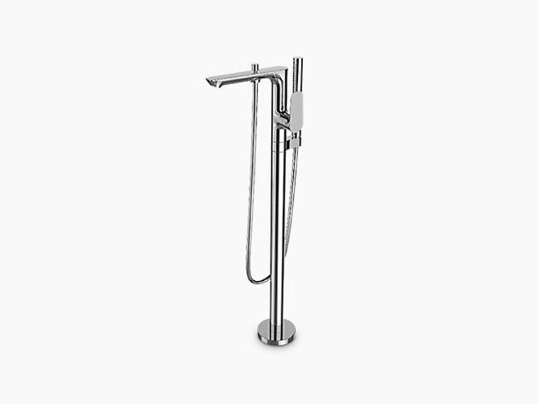 KOHLER ALEO S FREESTANDING BATH FILLER WITH HANDSHOWER 31239T-4-CP POLISHED CHROME