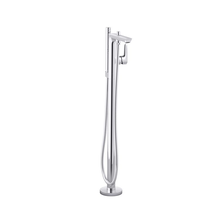 KOHLER ALEO S FREESTANDING BATH FILLER WITH HANDSHOWER 31239T-4-CP POLISHED CHROME