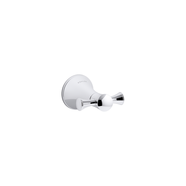 KOHLER CORALAIS DOUBLE ROBE HOOK 13457T-CP POLISHED CHROME