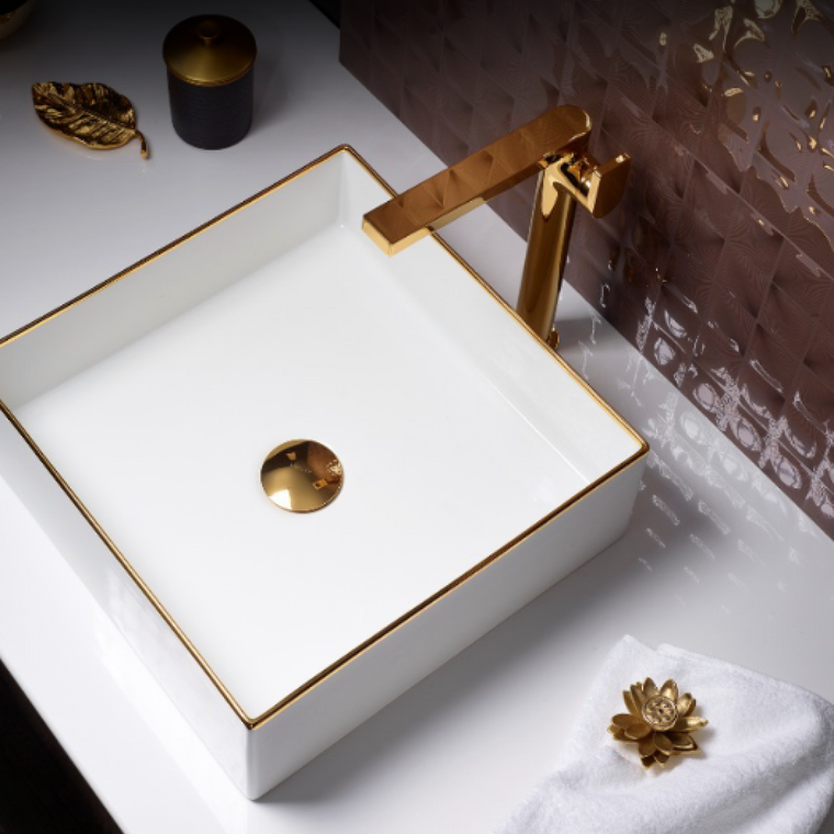 KOHLER MICA SQUARE VESSEL GOLDEN 77674T-PD2-0