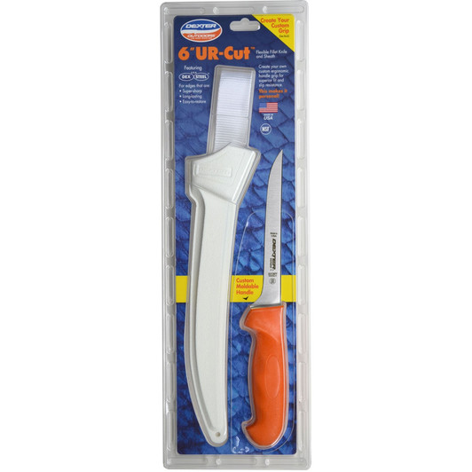 UR-CUT® Uc136Ff-6Ws1 6"/15cm  Moldable Handle Fillet Knife With Sheath