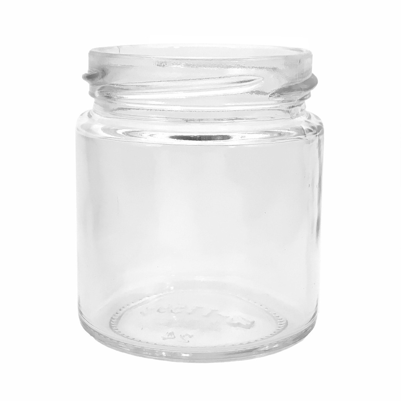 Straight Sided Clear Empty Glass Jars with Wooden Lids