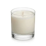 Libbey Tumbler HB Rocks 8oz candle with soy wax, single wick, angled view