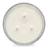 Libbey 3-Wick Hexagon Jar 18.2oz candle with soy wax, 3 wicks, top-down view