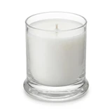 Libbey Status Jar 12.25oz candle with paraffin wax, single wick, angled view