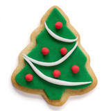 Green-iced Christmas tree cookie with red dots — scent inspiration for Christmas Cookie fragrance oil