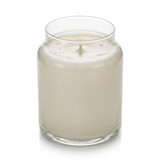 Libbey Storage Jar 31oz candle with soy wax, single wick, angled view