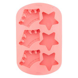 Royal Crowns and Stars Silicone Mold - 6 Cavity