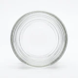 Smooth Sided Jelly Jar 4oz, empty, top-down view